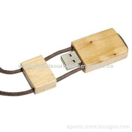 Wooden USB Stick, Customized Logos Welcomed, 1 to 32GB Capacity, Supports Microsoft's Windows OS